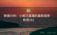 数据分析：小妲己直播的最新趋势 · 新闻161
